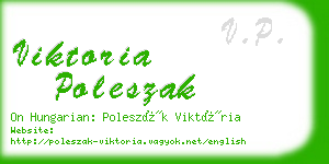 viktoria poleszak business card